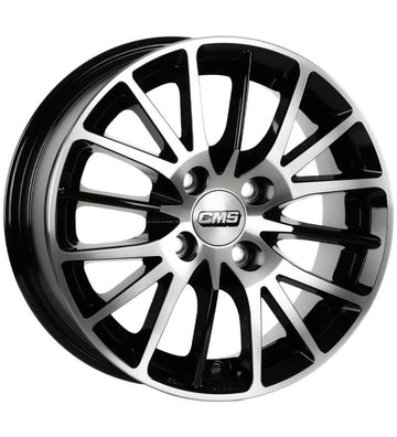 CMS-559-03 6.0x14"-4x108 ET15 65.1 Diamond Black Gloss Jant (4 Adet)